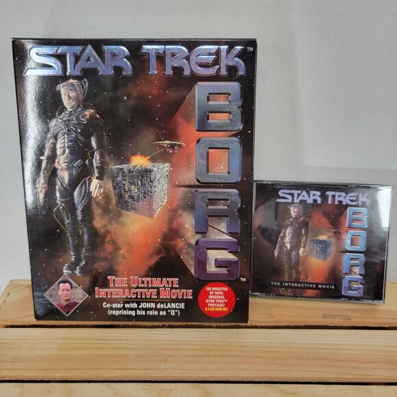 VINTAGE Star Trek Borg 1996 Interactive Movie w/ Box (no Manual) - Picture 1 of 7